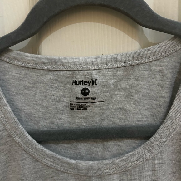 Hurley Heather Gray Tank Top Tee - Picture 3 of 6